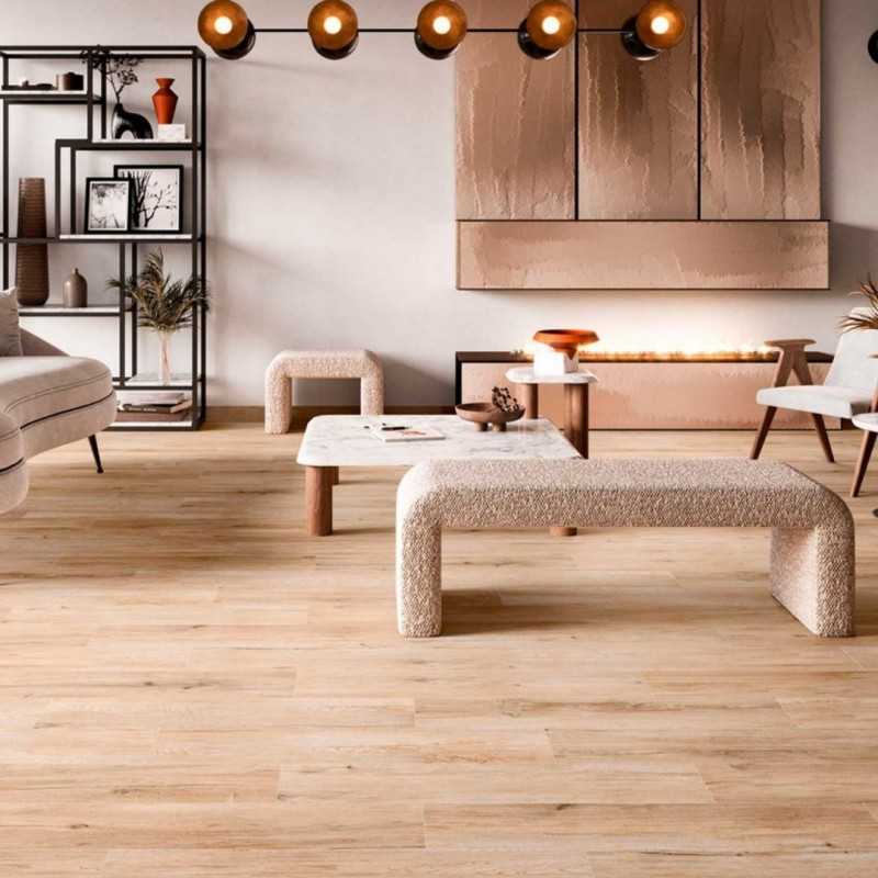 Suelo Ceramico Imitacion Madera Rectificado - Sandalwood-Azulejo Imitación Madera-Mis Azulejos 