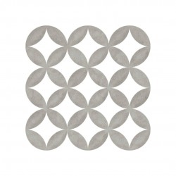 Azulejo Hidraulico Gris Claro - District Circles Grey-Azulejo Hidraulico-Mis Azulejos 