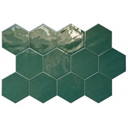 Decoración Para tu Casa-Hexagonal Artens Green-Azulejos Decorativos Para Paredes-Mis Azulejos 