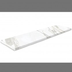 Peldaño color Blanco 33x120-Calacatta
