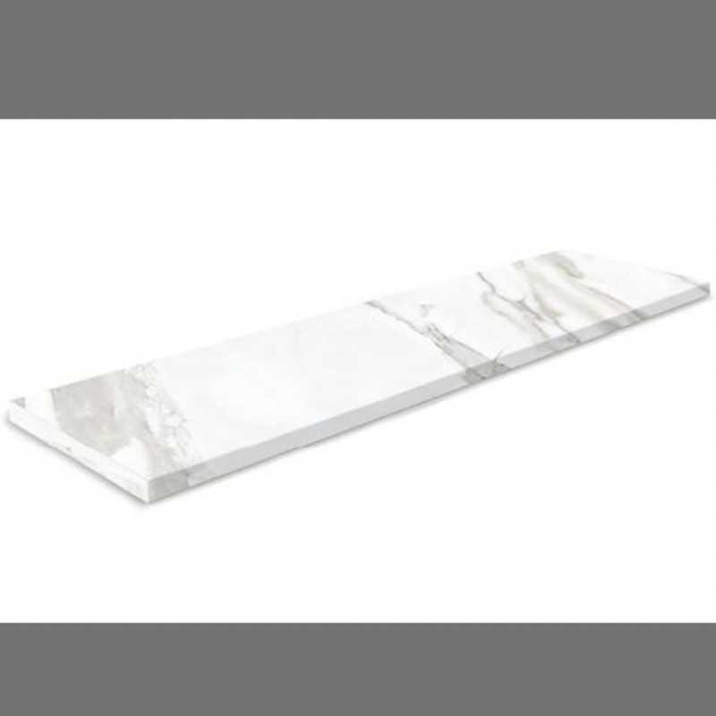 Peldaño color Blanco 33x120-Calacatta-Peldaños-Mis Azulejos 