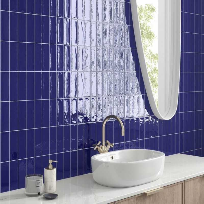 Azulejos Metro Azul-Porcelánico 5X15-Azulejos Decorativos Para Paredes-Mis Azulejos 