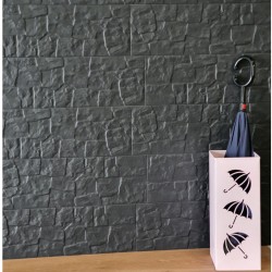 Azulejos imitación piedra Color Negro 20x60