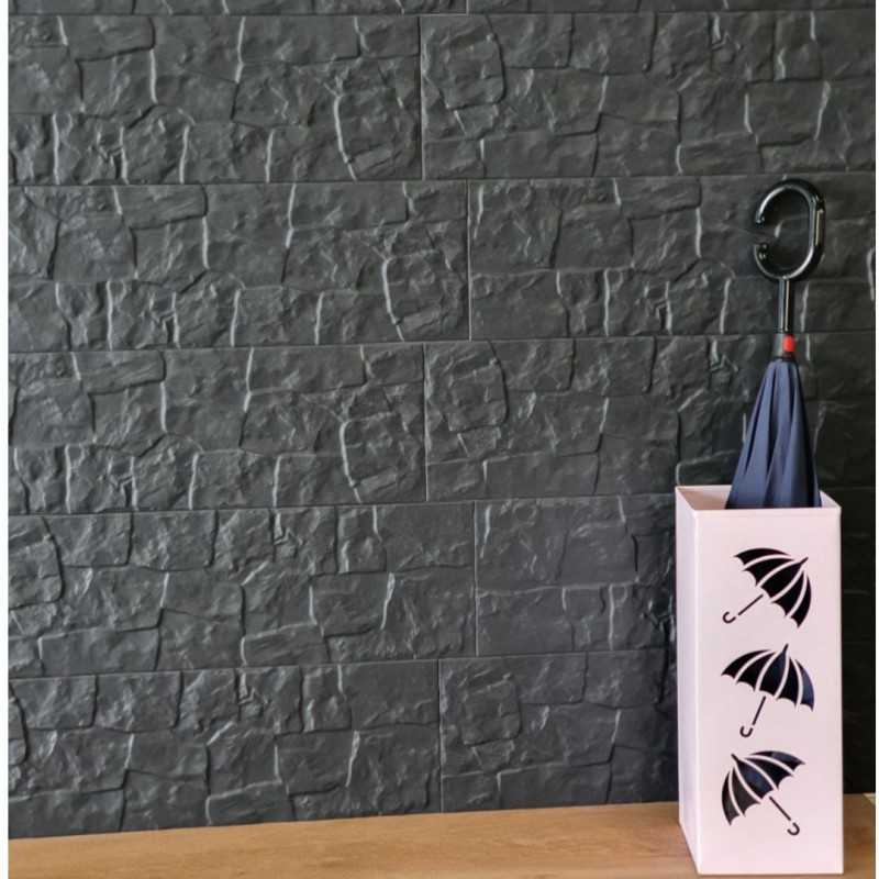 Azulejos imitación piedra Color Negro 20x60-Azulejo Imitación Piedra-Mis Azulejos 