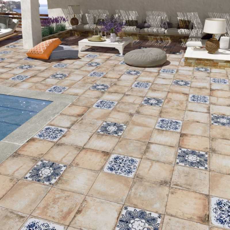 Azulejos Rusticos Para Patios En 33x33 Antideslizante-Azulejo Rustico-Mis Azulejos 
