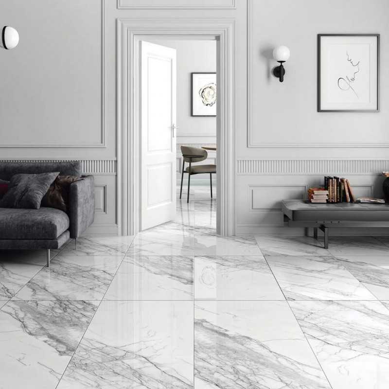 Azulejos efecto mármol 60x120 pulido Vetas Negra-Azulejo Imitación Marmol-Mis Azulejos 