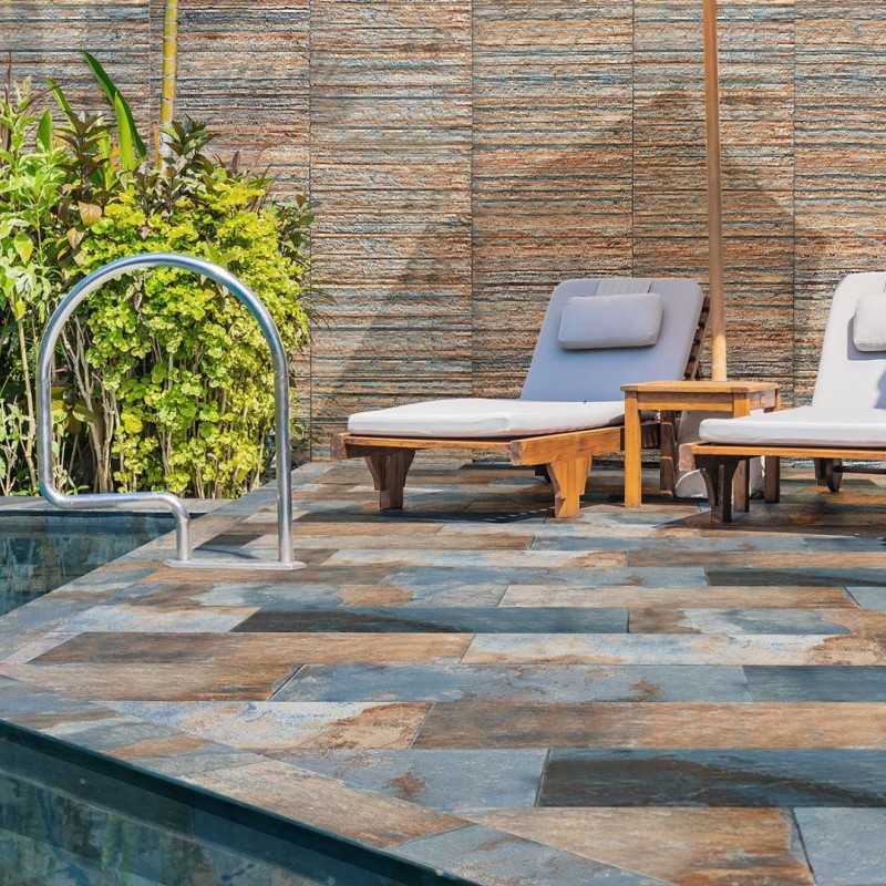 azulejo imitacion piedra oxido para terraza - volcan oxido 20x60-Azulejos Para Piscina-Mis Azulejos 