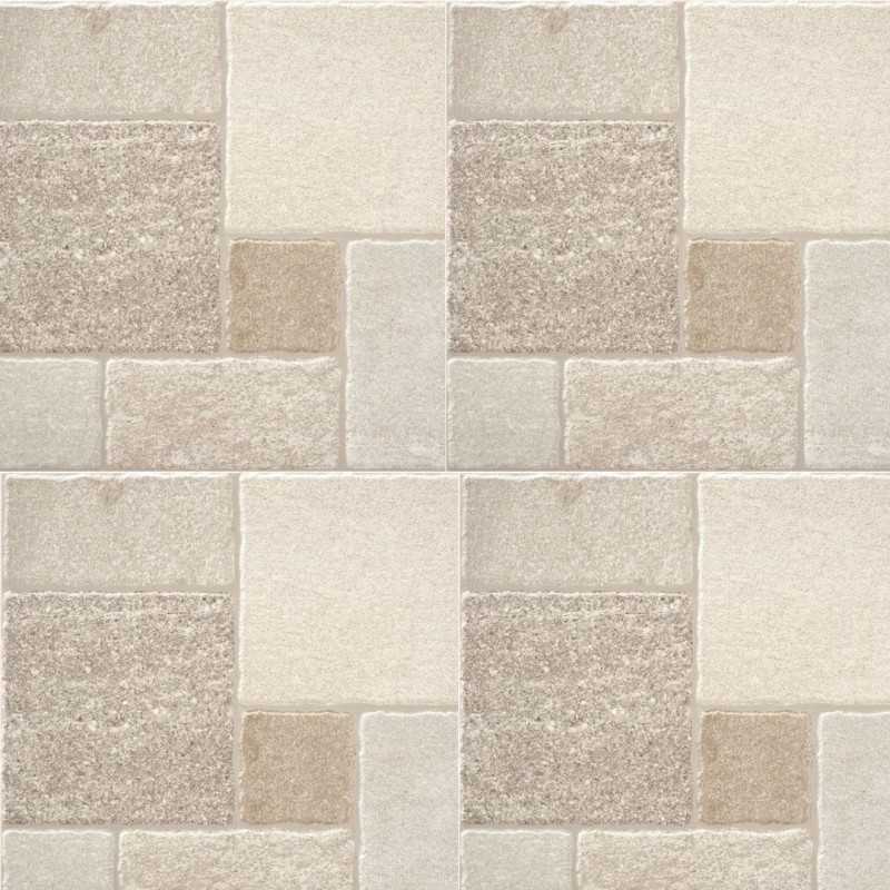 Porcelánico Esmaltado Rua beige Antideslizante  C3 45x45-Azulejo Imitación Piedra-Mis Azulejos 