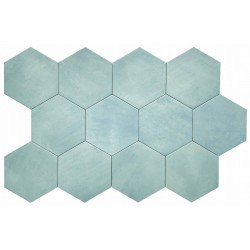 Cerámicas verde Hexagonales Baño-Denia Sky-Azulejos Hexagonales-Mis Azulejos 
