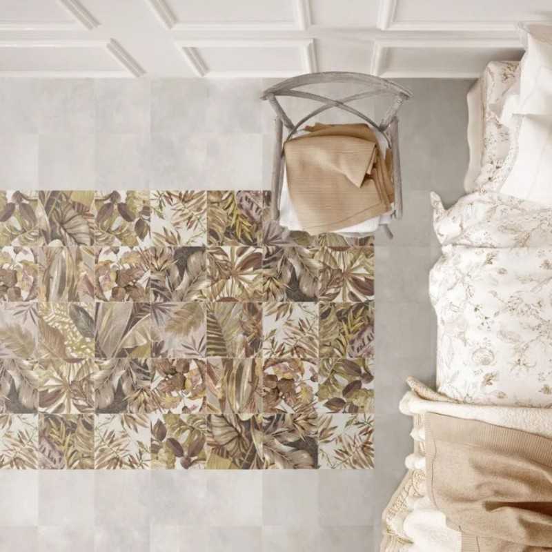 Azulejos de flores para baños-Seria flores-Azulejo Hidraulico-Mis Azulejos 