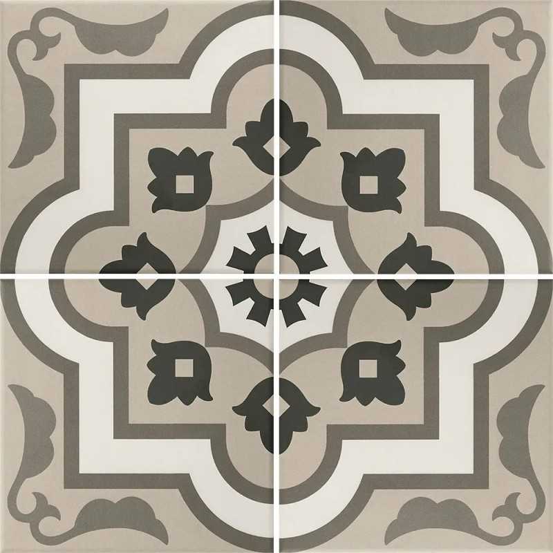 Azulejo Porcelánico Imitacion Hidraulico Vintage-seria Squares-Azulejo Hidraulico-Mis Azulejos 