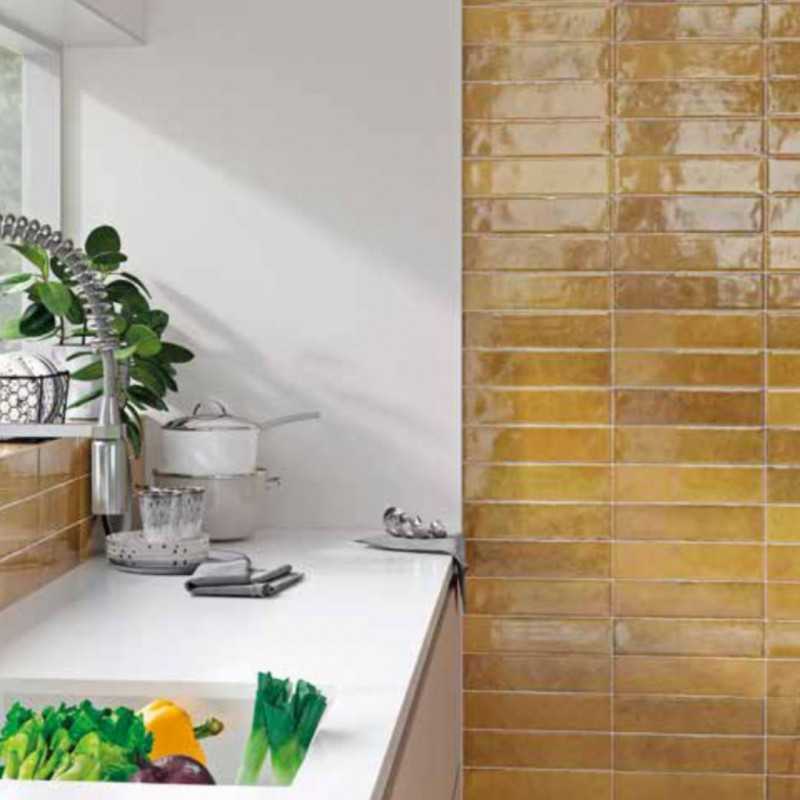 Azulejos Amarillos Cocina 7x28 en Porcelánico Apollo-Inicio-Mis Azulejos 