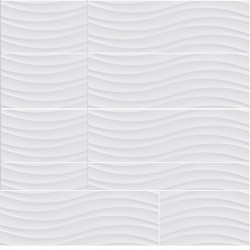 Decor Tecno  Olas Blanco Brillo/Mate