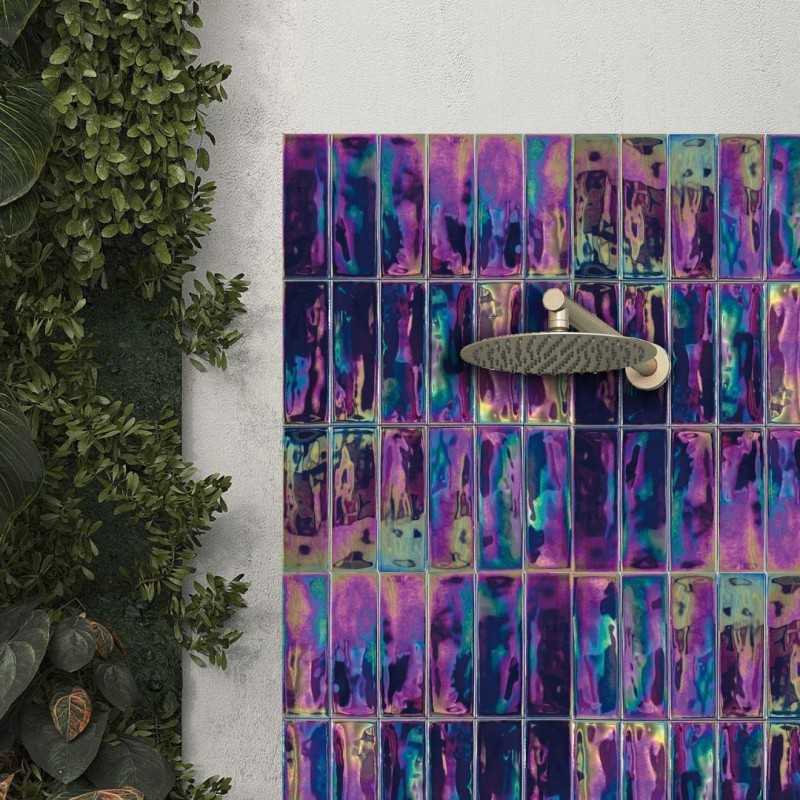 Azulejos Pequeños Porcelanicos-iris Cobalt  5x15-Azulejos Metro Colores-Mis Azulejos 