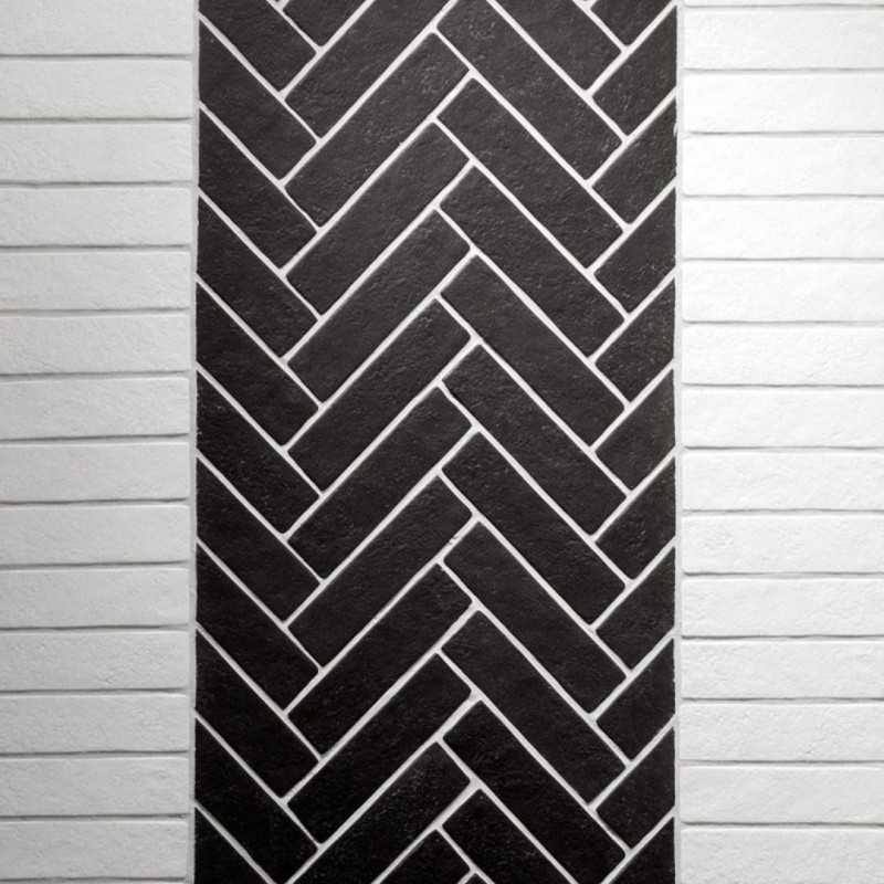 Azulejo Para Baño Espiga Blanco - Negro Porcelanico-6,2×23,5-Inicio-Mis Azulejos 