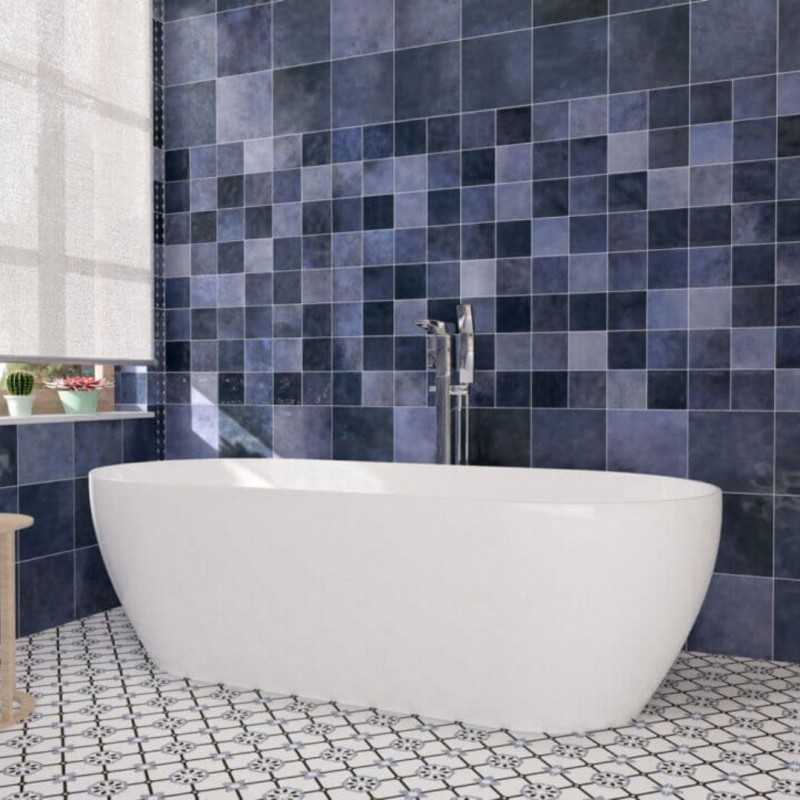 Azulejos Para Baño Pared-24,3×24,3 cm Omega 24 Azul-Inicio-Mis Azulejos 