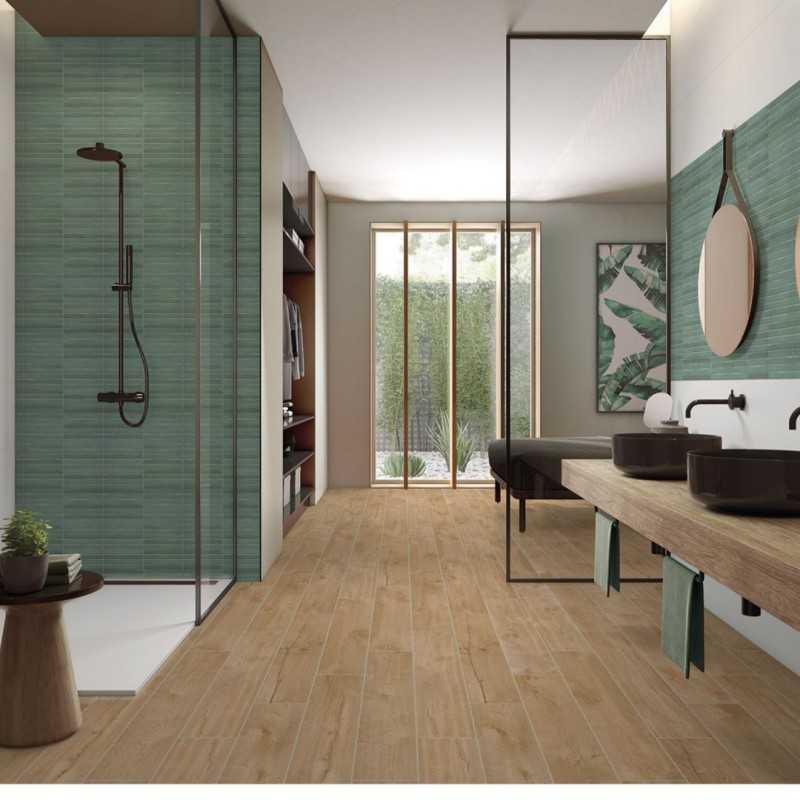 Azulejos Pequeños Pasta Blanca -Verde Para Baño 35x35-Inicio-Mis Azulejos 