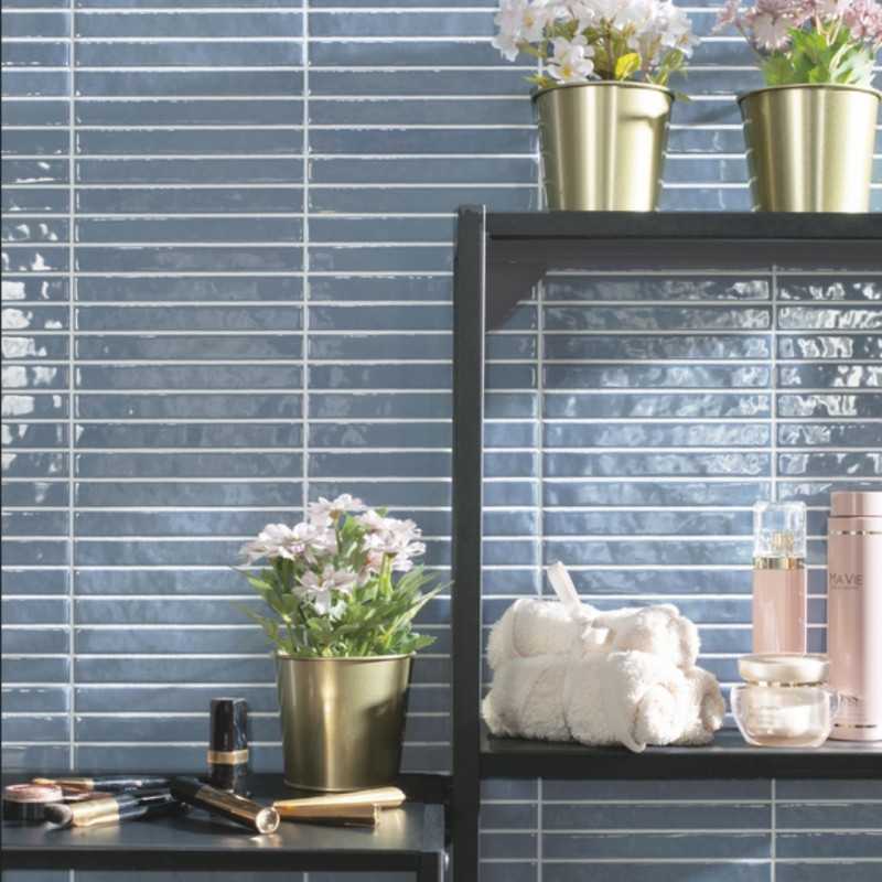 Azulejo Pequeño Azul Para Baño -Pasta Blanca 35x35-Inicio-Mis Azulejos 
