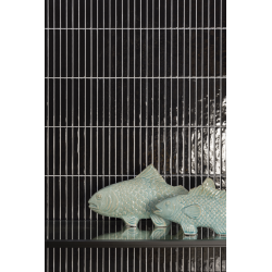 Azulejo Pequeño Negro Baño - Kromo Black 35×35-Azulejo Revestimiento-Mis Azulejos 