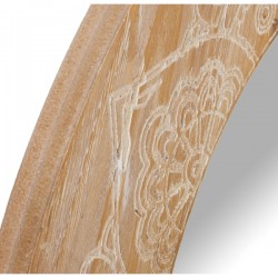 Mejor Espejo de pared Alexandra House Living Natural Madera 6 x 54 x 54 cm Redondo-Inicio-Mis Azulejos 