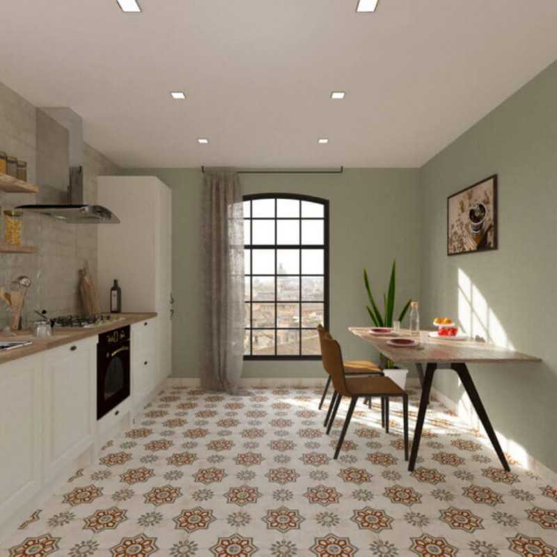 Azulejo Hidraulico Vintage para Suelo o Pared- Vintage Mix-Azulejo Hidraulico-Mis Azulejos 