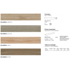 Efecto Madera Porcelánico 20X120 Islandia Nuez-Azulejo Imitación Madera-Mis Azulejos 