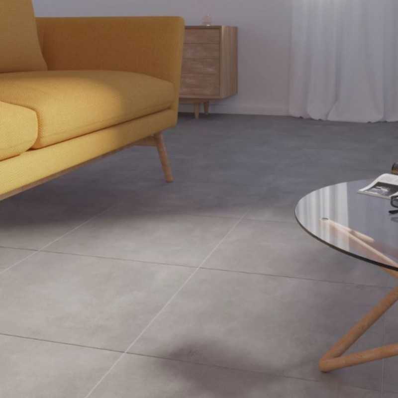 Azulejos Cemento  Portland Gris 45x45 Gris Mate Gres-Azulejo Suelo-Mis Azulejos 