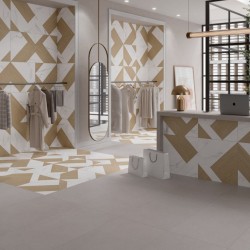 Baldosas Porcelanicas Calacatta White Deco 60x120 Mate
