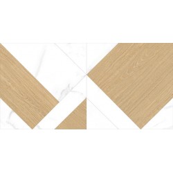 Baldosas Porcelanicas Calacatta White Deco 60x120 Mate-Azulejo Suelo-Mis Azulejos 