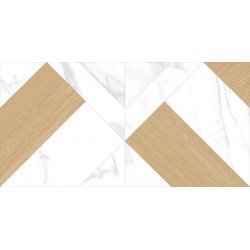 Baldosas Porcelanicas Calacatta White Deco 60x120 Mate-Azulejo Suelo-Mis Azulejos 
