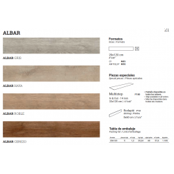 Suelo Porcelanico Imitacion Madera Rectificado - Albar-Azulejo Imitación Madera-Mis Azulejos 