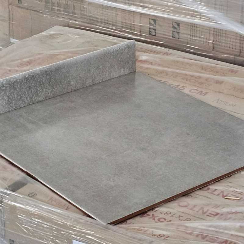 Rodapié Cerámico Portland Gris 8x45 cm – Efecto Cemento-Rodapié Cerámico-Mis Azulejos 