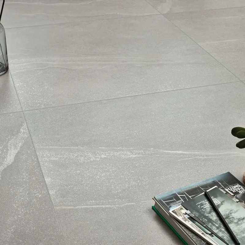 Porcelánico gran formato grey pulido 120x120-Azulejo Imitación Marmol-Mis Azulejos 