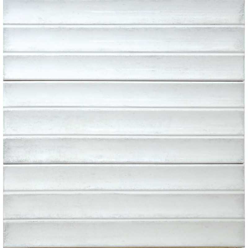 Baños con Azulejos Blancos Modernos 12x35 Brillo-Azulejos Cocina-Mis Azulejos 