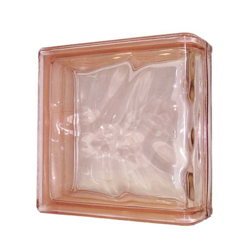 Terminal lineal rosa pink para ladrillo de vidrio 1919/8-material construccion-Mis Azulejos 