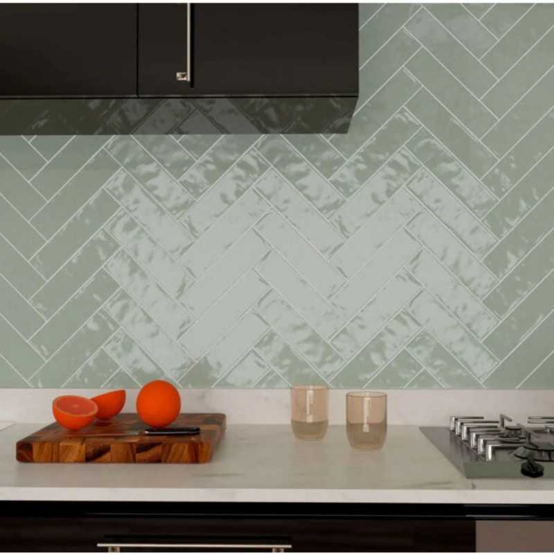 Maui L53 Verde Sage 10,7×53-Azulejos metro-Azulejos Baño-Mis Azulejos 
