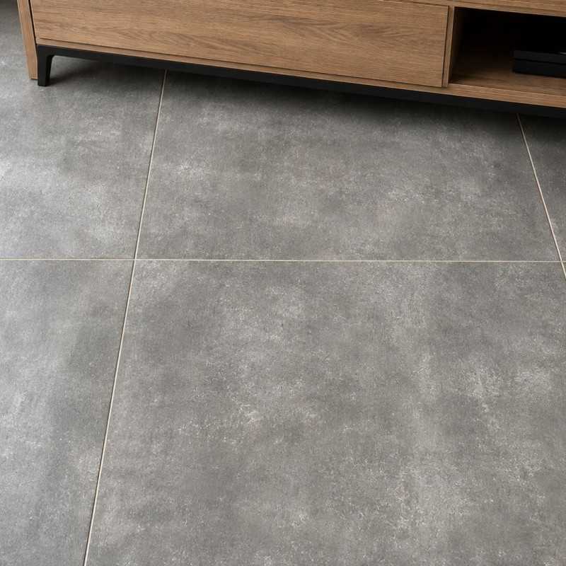 Assen Graphite Porcelánico 60x60 cm | Efecto Cemento Gris-Azulejo Imitacion Cemento-Mis Azulejos 
