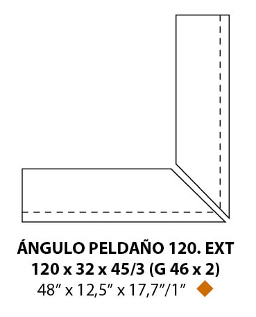 ÁNGULO PELDAÑO 120. EXT